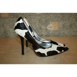 Guess Carrie Cow Hair Leather Pumps 6 M